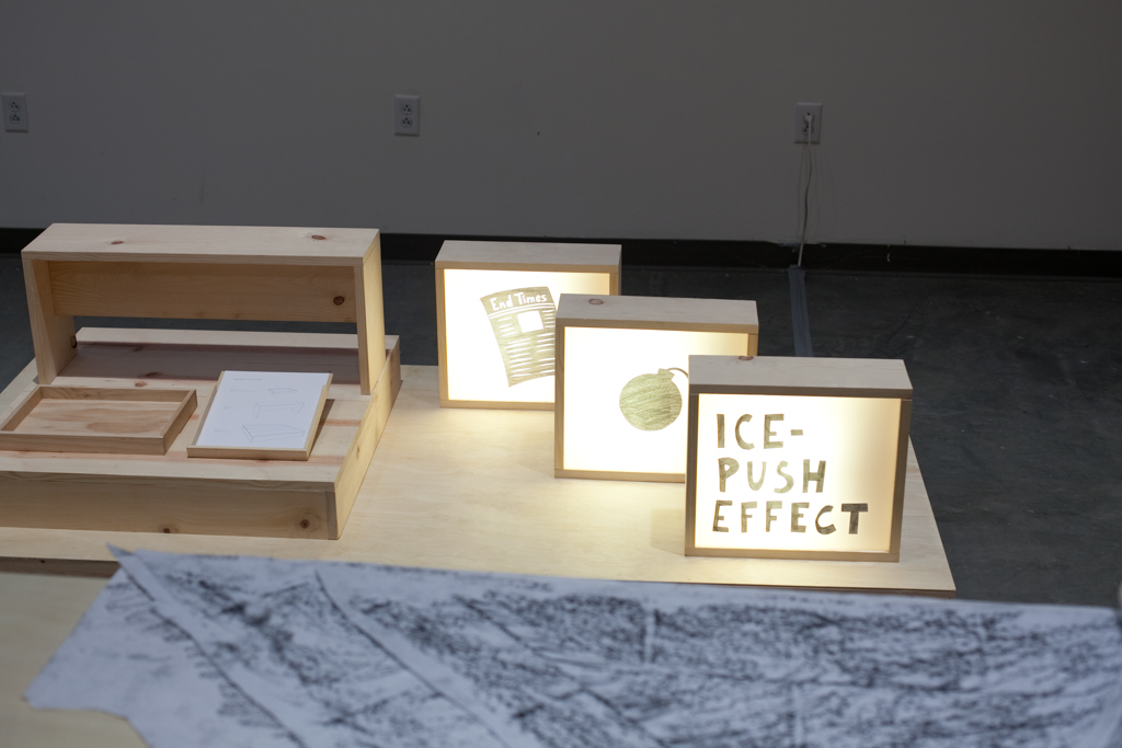 Suspended Projection Installation View