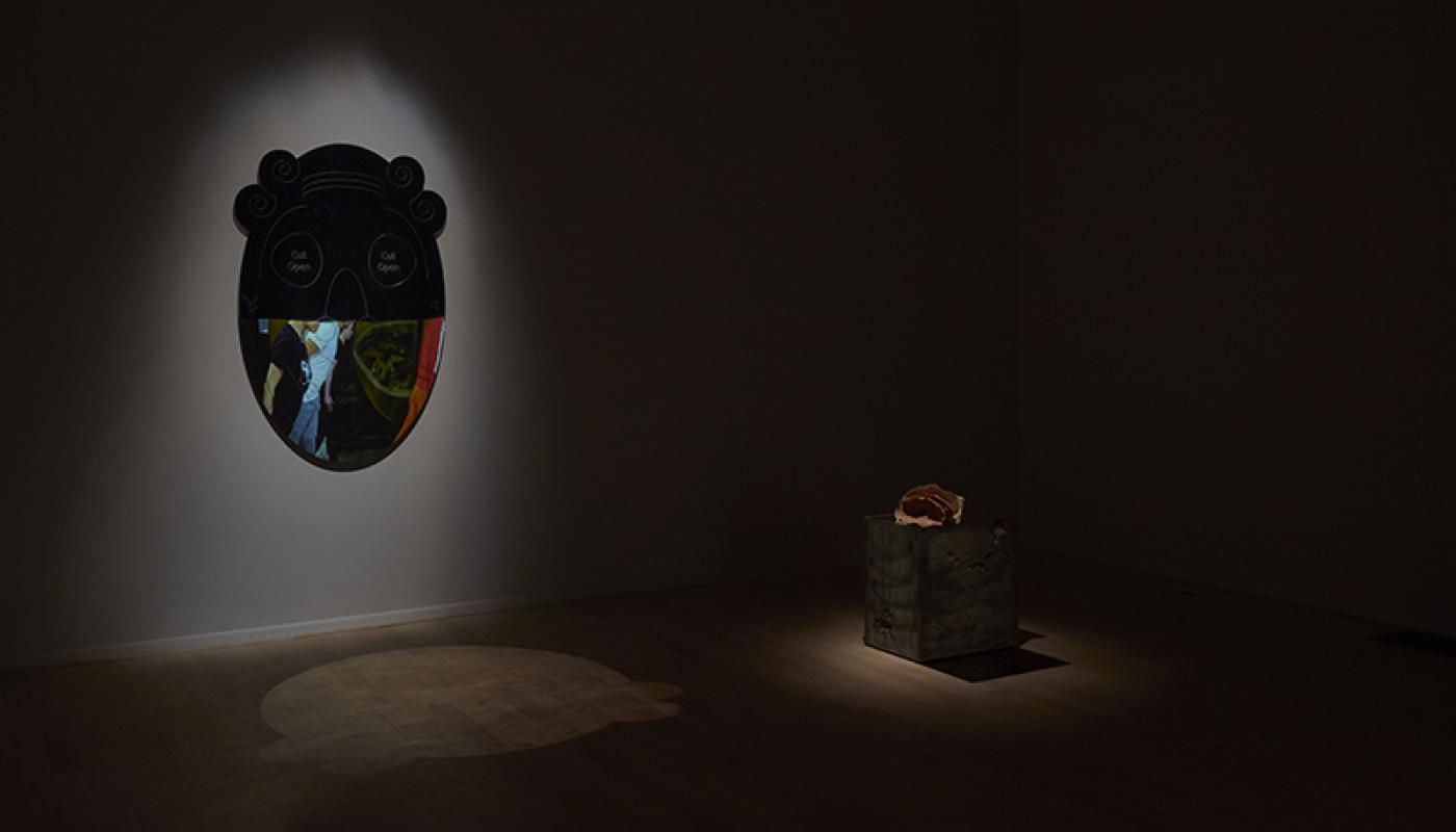 Caleb Engstrom "The Face of Another" installation view. University Art Gallery, UC Irvine © 2020. Photo: Paul Salveson Caleb Engstrom "The Face of Another" installation view. UC Irvine © 2020. Photo: Paul Salveson