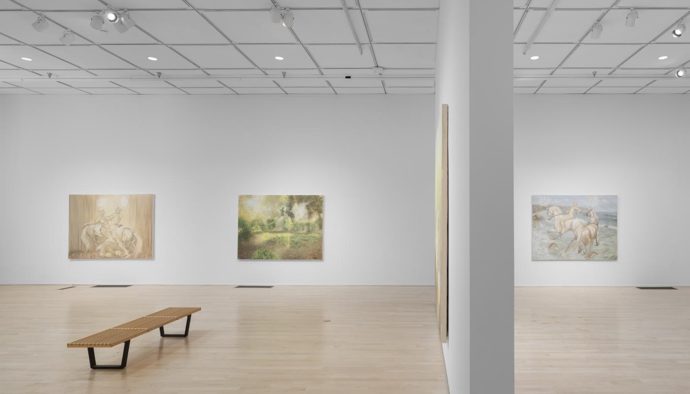Gwyneth Bulawsky, installation photo of We Begin to Wilt Beneath the Son, University Art Gallery, University of California, Irvine, 2026. Photo by Yubo Dong.