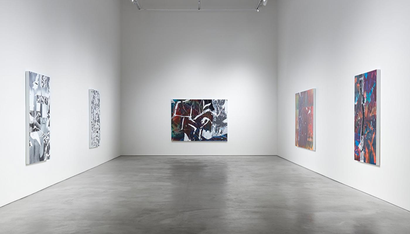 Jackson Hunt, “New American Paintings,” installation view, CAC Gallery, UC Irvine © 2020. Photo: Paul Salveson