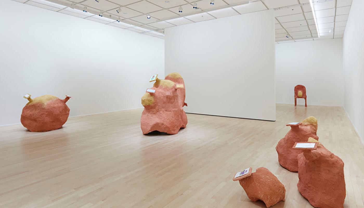 David Chen, “Nearby, Faraway,” installation view, University Art Gallery, UC Irvine © 2020. Photo: Paul Salveson David Chen, “Nearby, Faraway,” installation view, UC Irvine © 2020. Photo: Paul Salveson