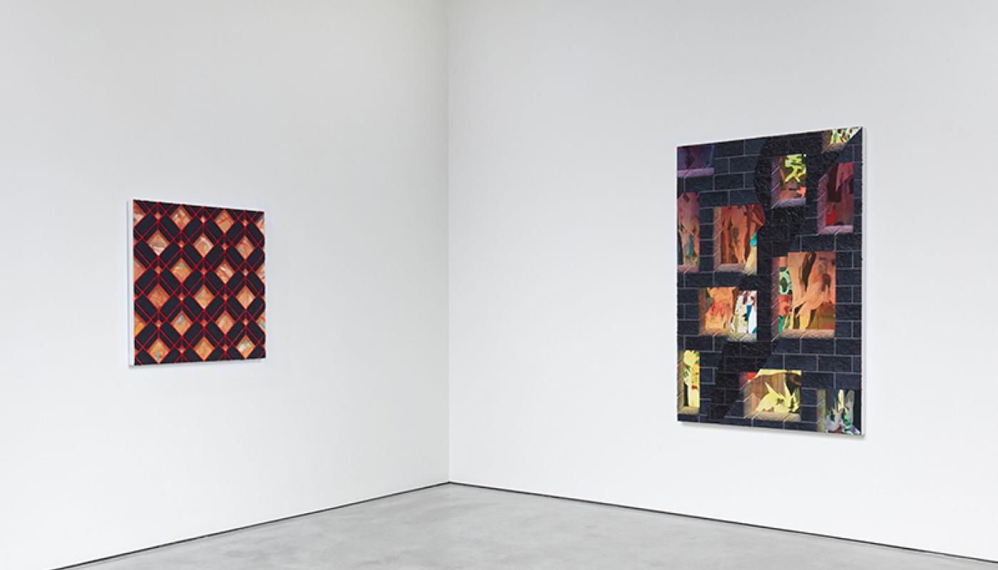 Jackson Hunt, “New American Paintings,” installation view, CAC Gallery, UC Irvine © 2020. Photo: Paul Salveson