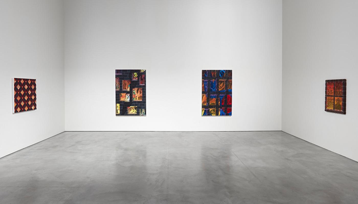 Jackson Hunt, “New American Paintings,” installation view, CAC Gallery, UC Irvine © 2020. Photo: Paul Salveson Jackson Hunt, “New American Paintings,” installation view, UC Irvine © 2020. Photo: Paul Salveson