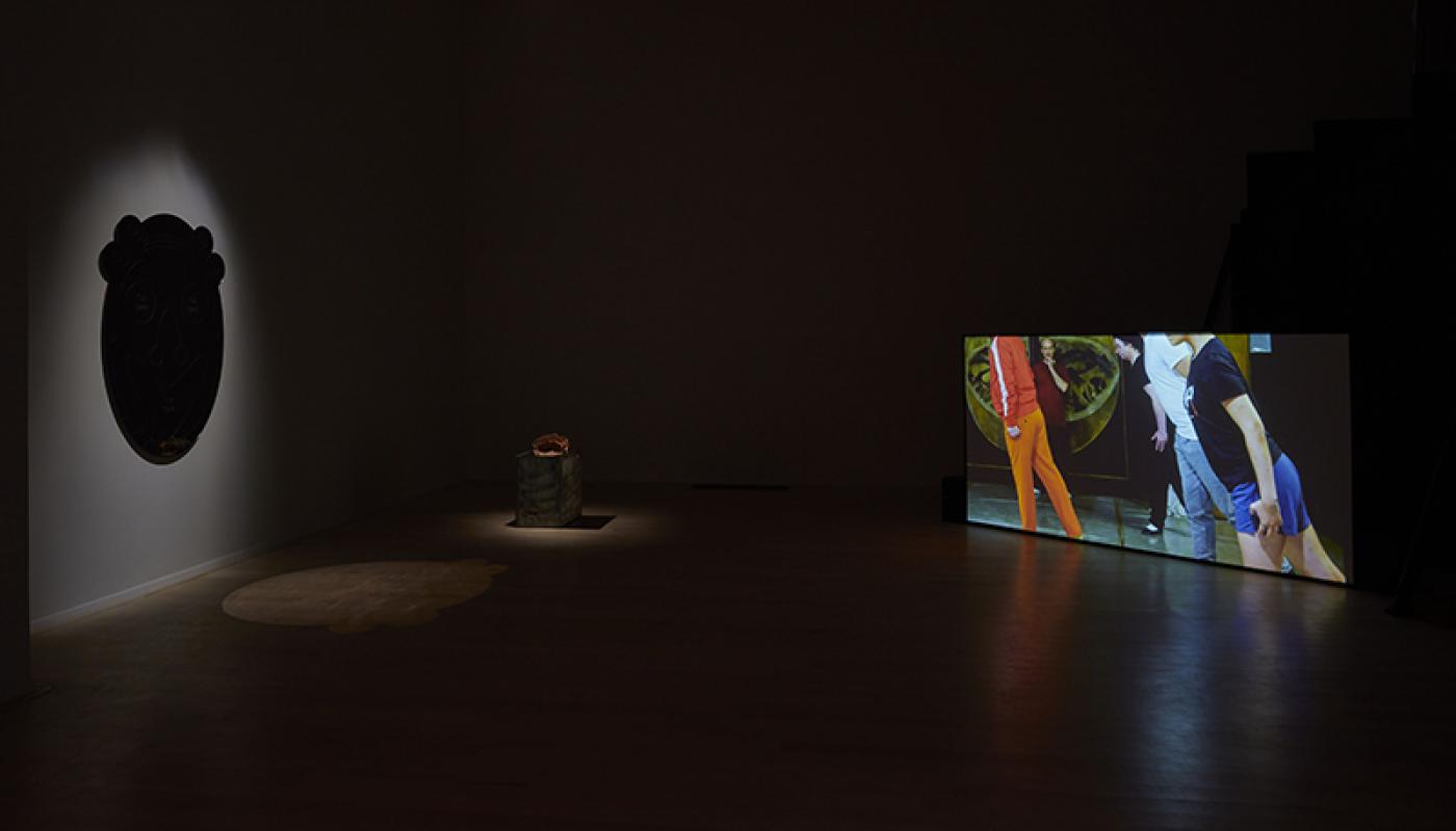 Caleb Engstrom "The Face of Another" installation view. University Art Gallery, UC Irvine © 2020. Photo: Paul Salveson Caleb Engstrom "The Face of Another" installation view. UC Irvine © 2020. Photo: Paul Salveson