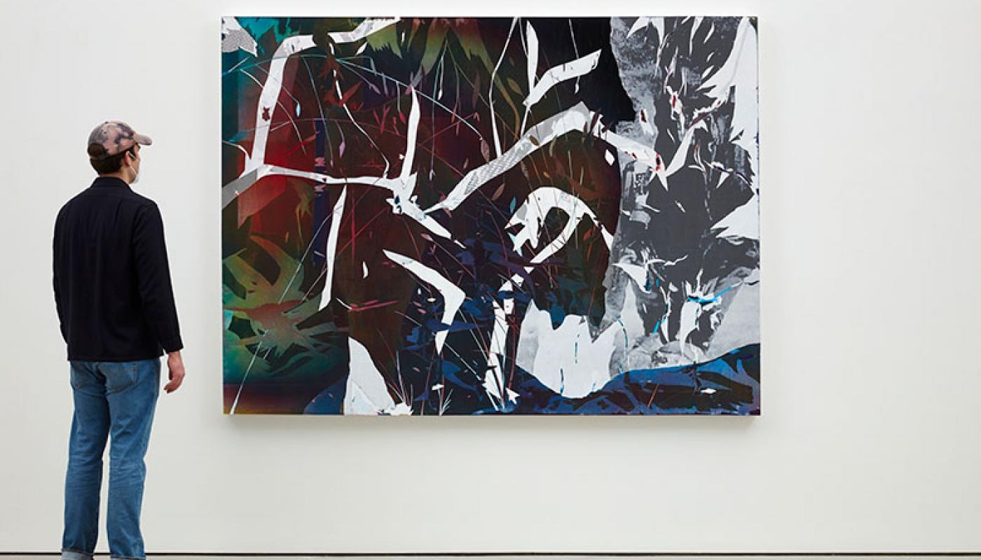 Jackson Hunt, “New American Paintings,” installation view, CAC Gallery, UC Irvine © 2020. Photo: Paul Salveson