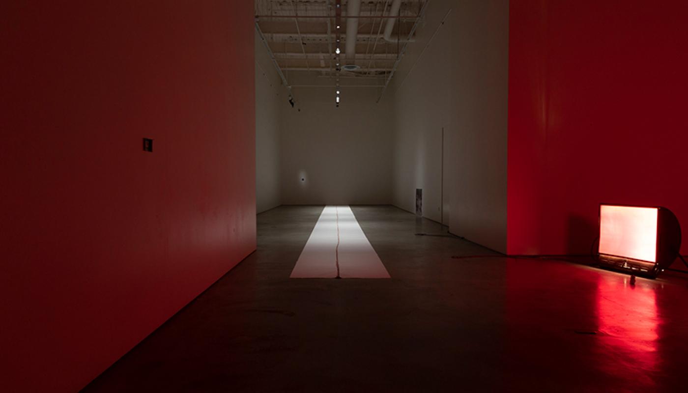 Gabby Miller, "Cixis" installation view, CAC Gallery, UC Irvine © 2020. Photo: Sam Richardson Gabby Miller, "Cixis" installation view, CAC Gallery, UC Irvine © 2020. Photo: Sam Richardson