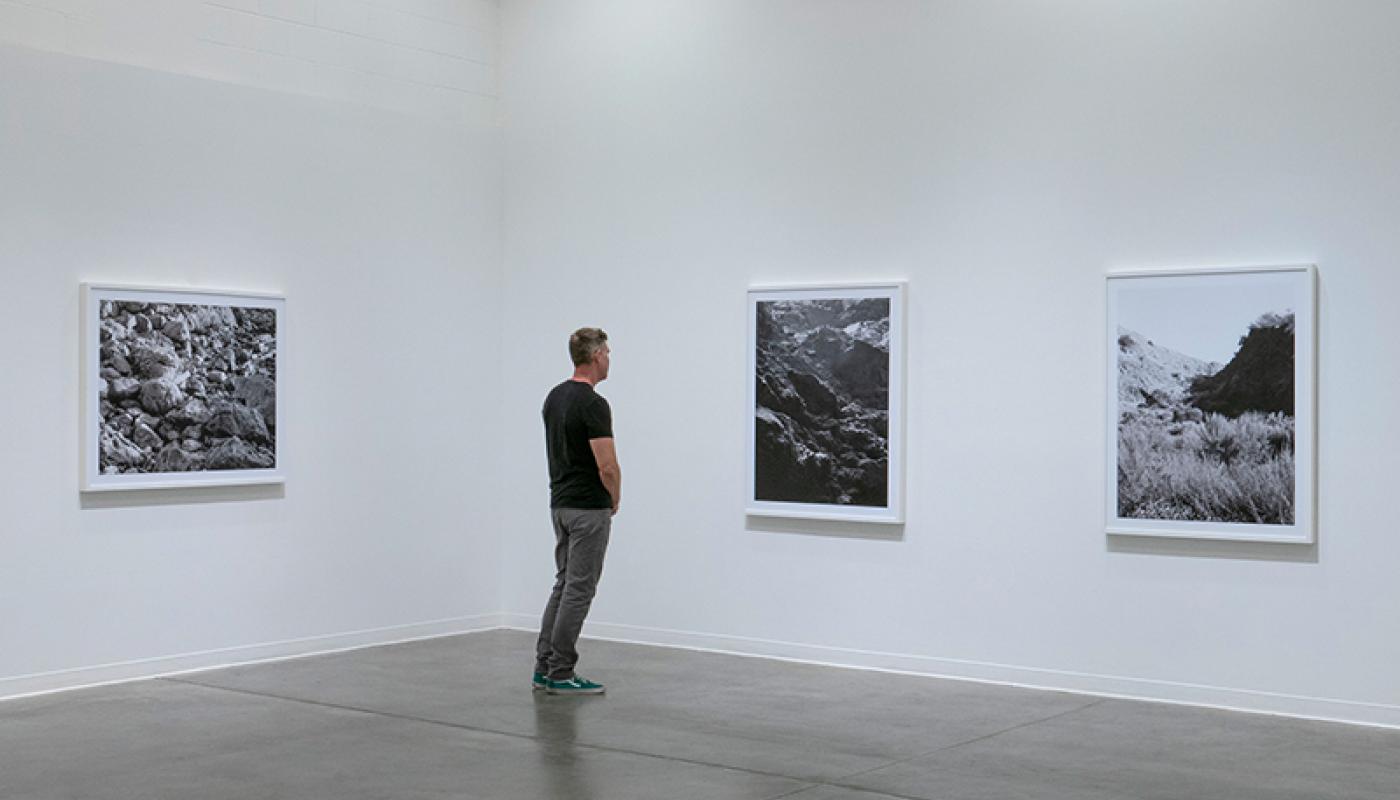 Joaquin Palting, “Origin[Redux],” installation view, Room Gallery, UC Irvine © 2020. Photo: Paul Salveson