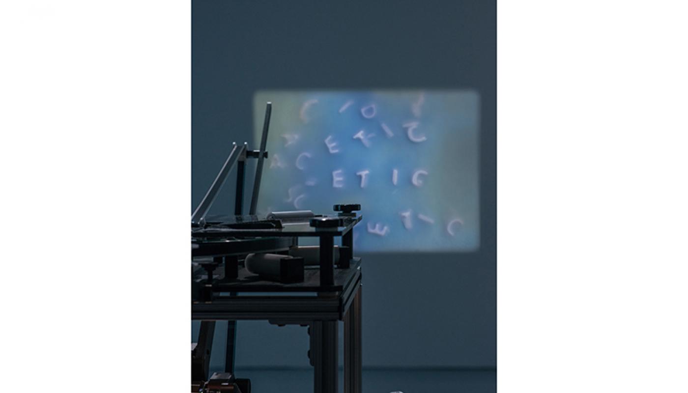 Morgan Cuppet-Michelsen, “Codex, Kodaks, Codecs” installation view. Room Gallery, UC Irvine © 2020. Courtesy of the artist. Morgan Cuppet-Michelsen, “Codex, Kodaks, Codecs”