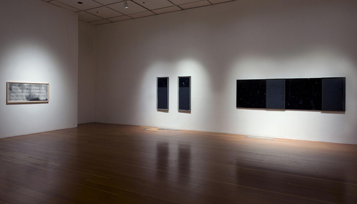Paradox in Language, installation view, University Art Gallery, UC Irvine © 2015
