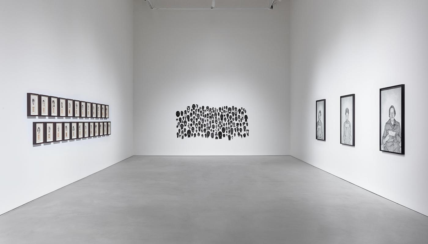 The Black Index, installation view, CAC Gallery. University Art Gallery, UC Irvine © 2021. Photo by Paul Salveson. 