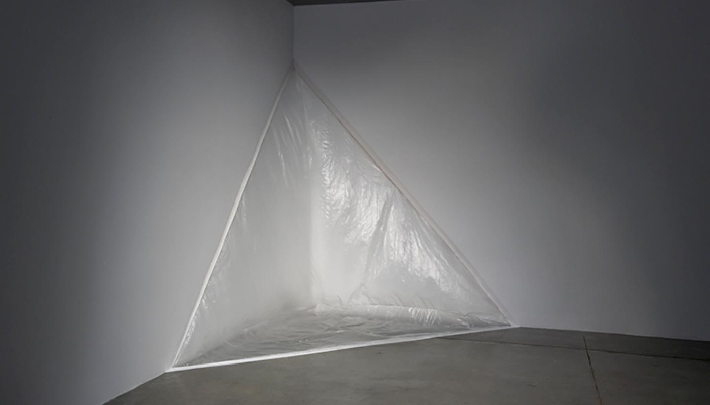 “Flat As The Tongue Lies” solo exhibition by Ella de Búrca installation view, Room Gallery.