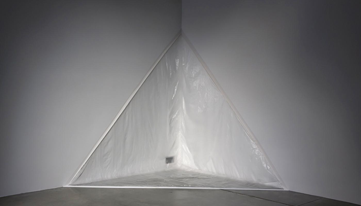 “Flat As The Tongue Lies” solo exhibition by Ella de Búrca installation view, Room Gallery.