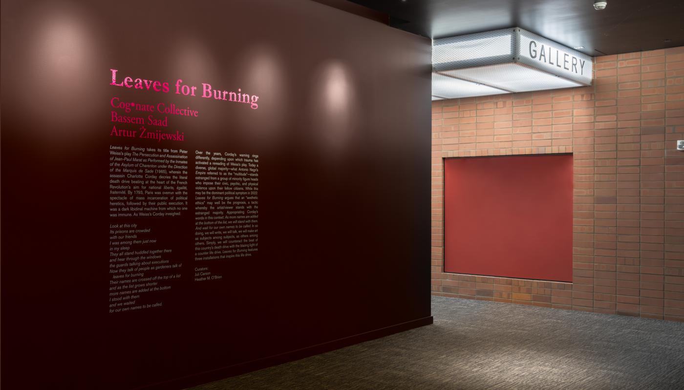 Leaves for Burning, Installation View, Photo by Yubo Dong / ofstudio photography