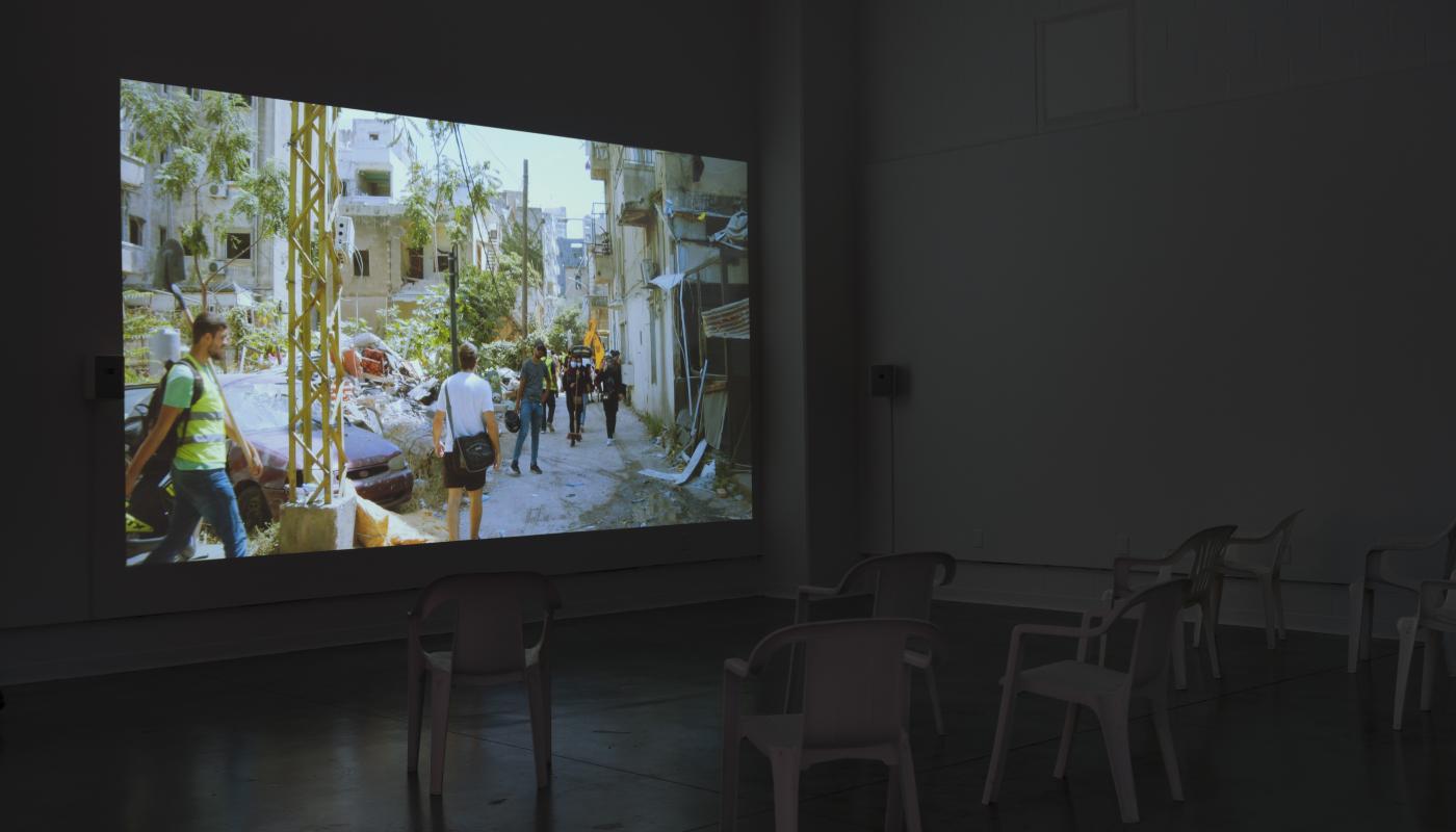 Bassem Saad, Installation view of 'Congress of Idling Persons' (2021), Room Gallery, Photo by Yubo D