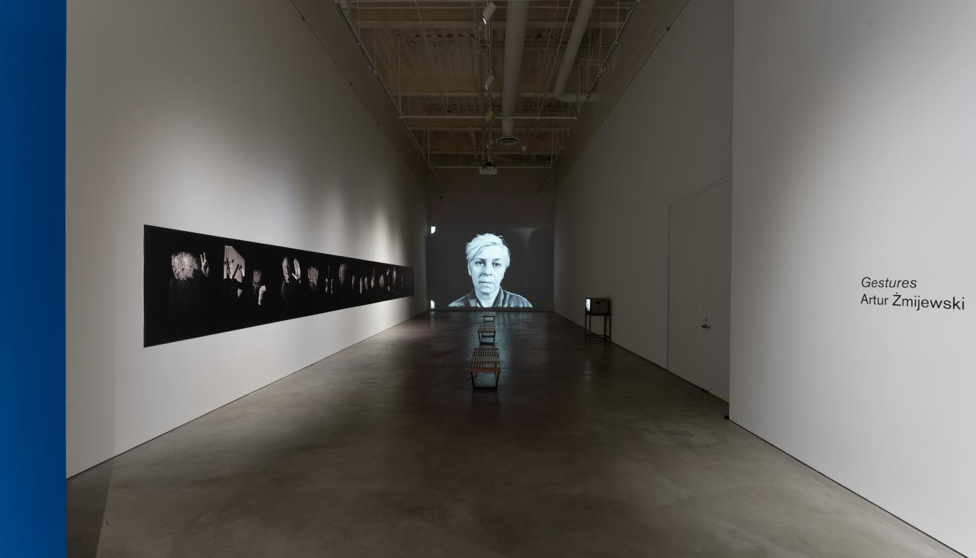 Artur Zmijewski, Installation view of 'Gestures' (2005-22), CAC Gallery, Photo by Yubo Dong / ofstud